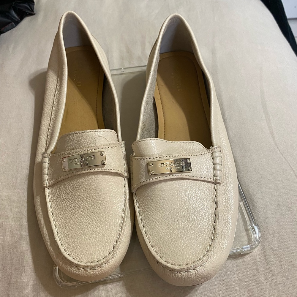 Coach Beige Loafers